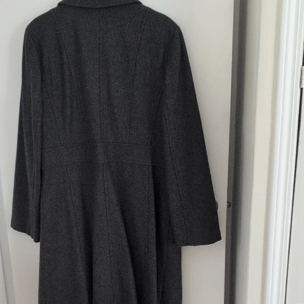 Ann Taylor Charcoal Trench Coat - Picture 3 of 4